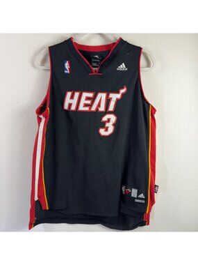 Dwayne Wade #3 Miami Heat Adidas NBA  Jersey Youth Large 14/16 Basketball